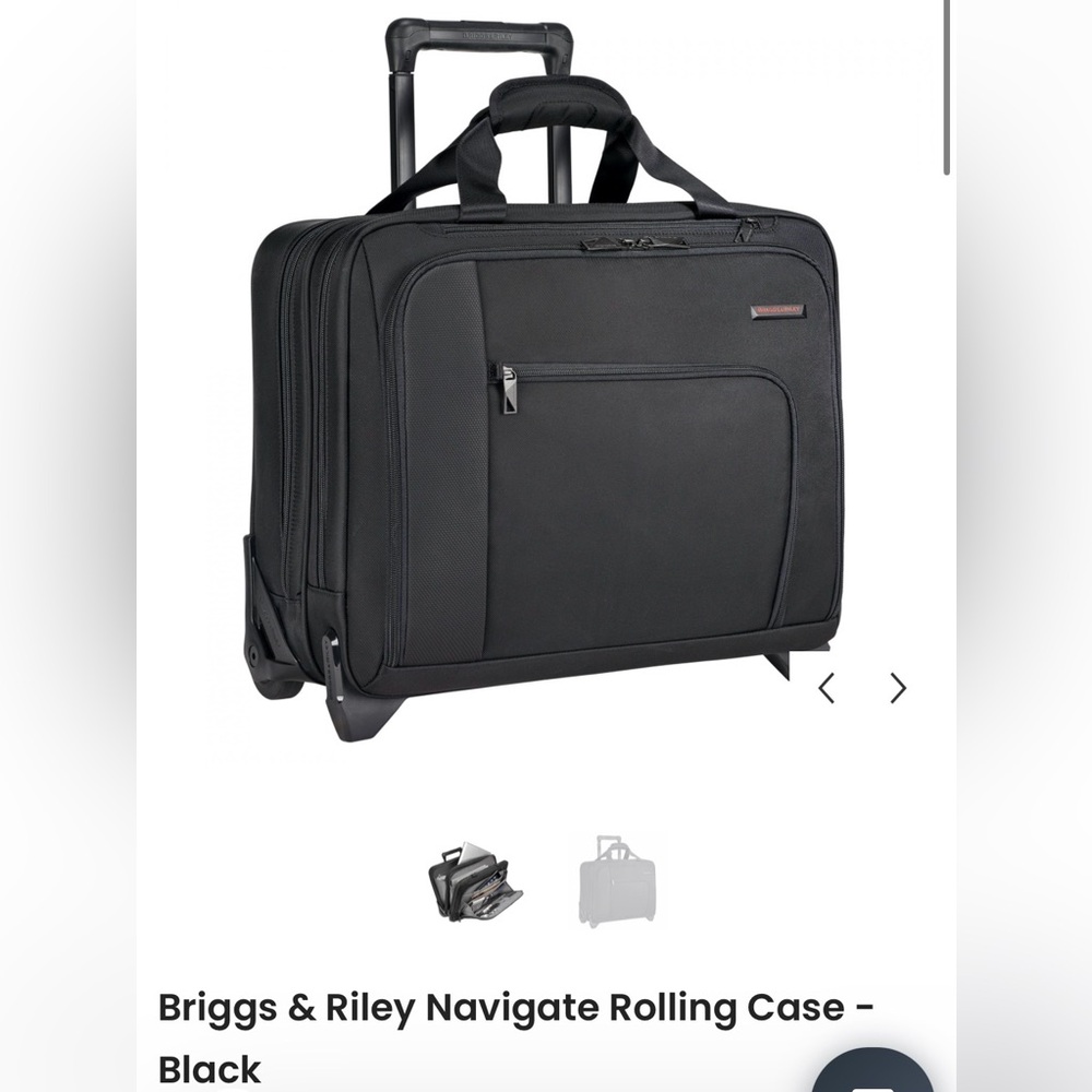 Briggs & Riley Black Navigate Rolling Case